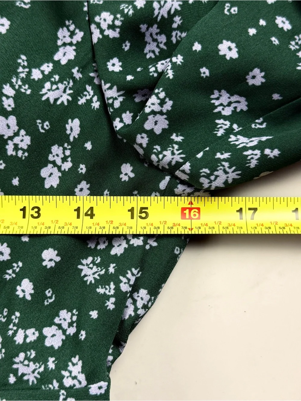 Derek Lam 10 Crosby Green Ditsy Floral Twist Front Short Dress Size 4 - Picture 7 of 10